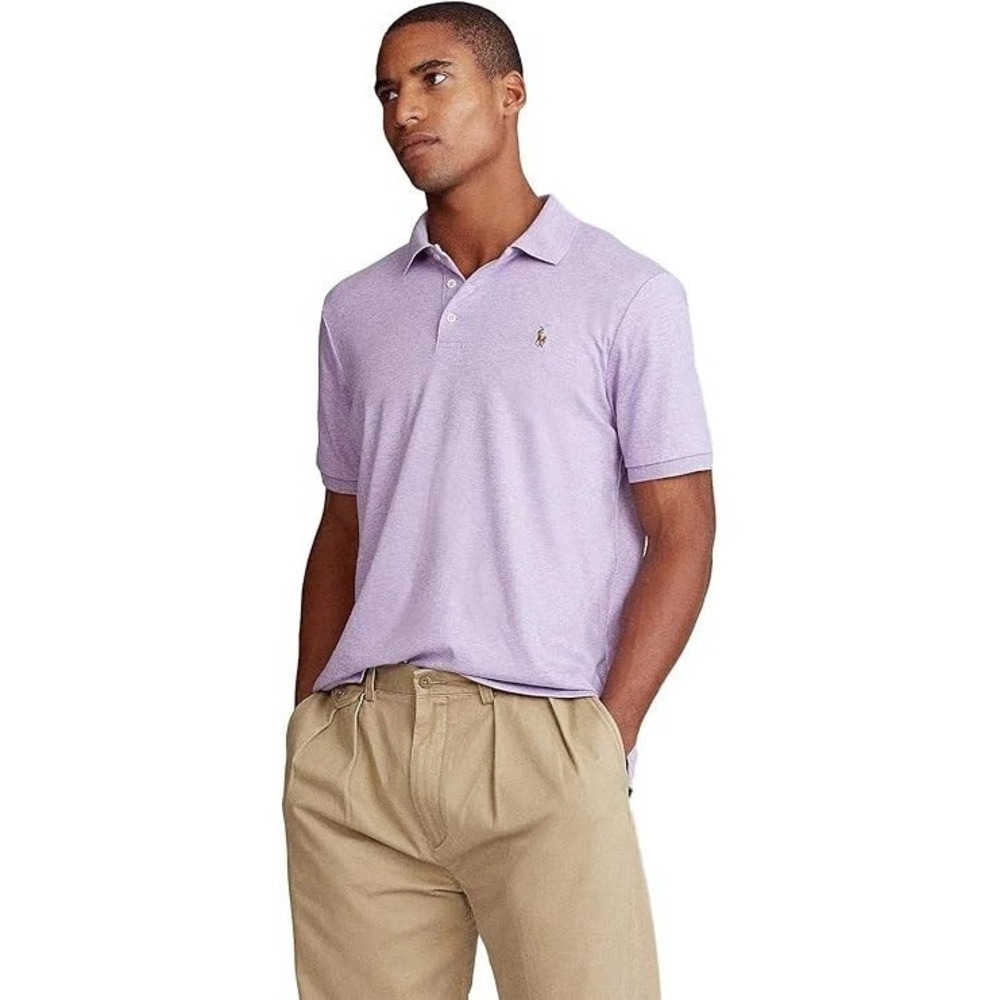 Polo Ralph Lauren Men's Classic Fit Soft Cotton Polo Purple Heather Size XXL 2XL